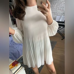 Aritzia Wilfred Daydreamer Mini Dress in Light Birch